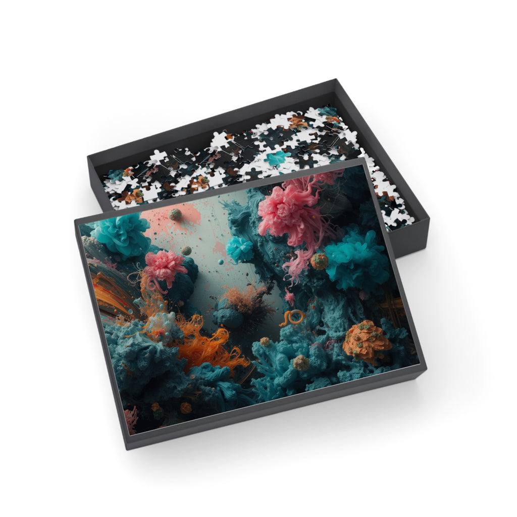 Tidebloom 500-Piece Jigsaw Puzzle — Coral Reef Bloom Art