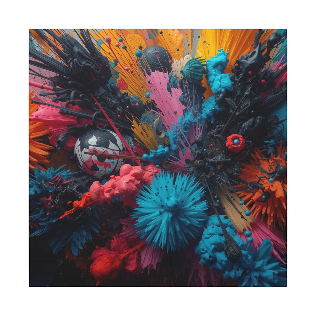 Radiantburst Canvas Print — Radiant Color Burst Wall Art
