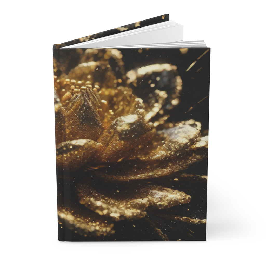 AURUM — Abstract Black and Gold Hardcover Journal | Dark Aesthetic Notebook | Scattercrate