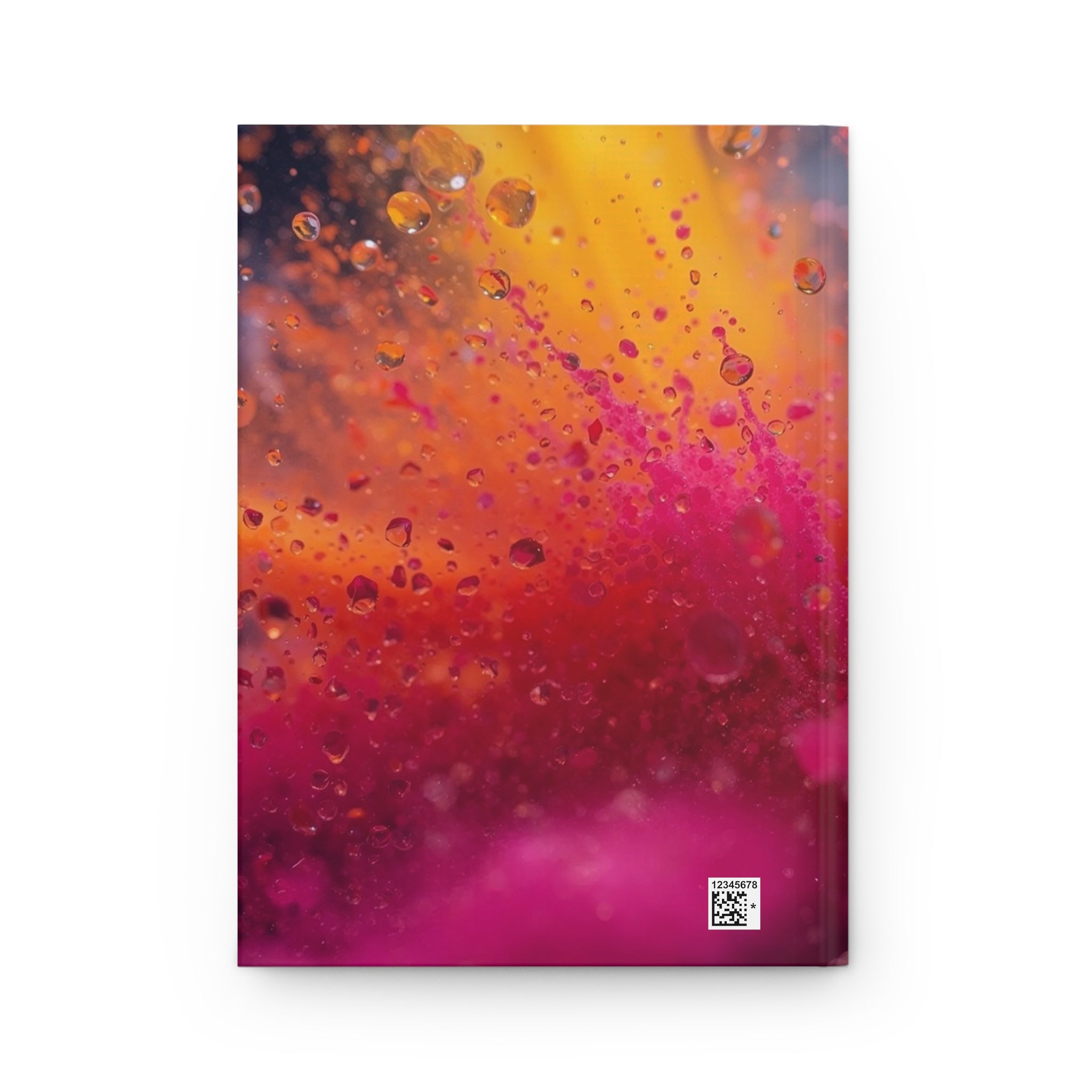 CHROMADRIFT hardcover art journal by Scattercrate — slow-drifting chromatic particle field