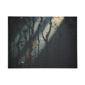 MOONVEIL 500-piece moonlit forest art puzzle by Scattercrate — moonlit blue moody forest jigsaw gift