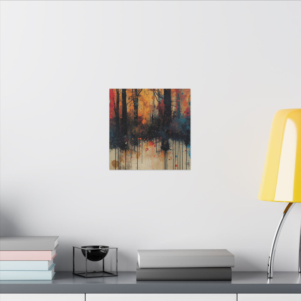 WILDSTAIN — Splatter Forest Canvas Wall Art