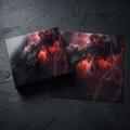 Volcanic Smoke canvas print by Scattercrate — smoky ember abstract art
