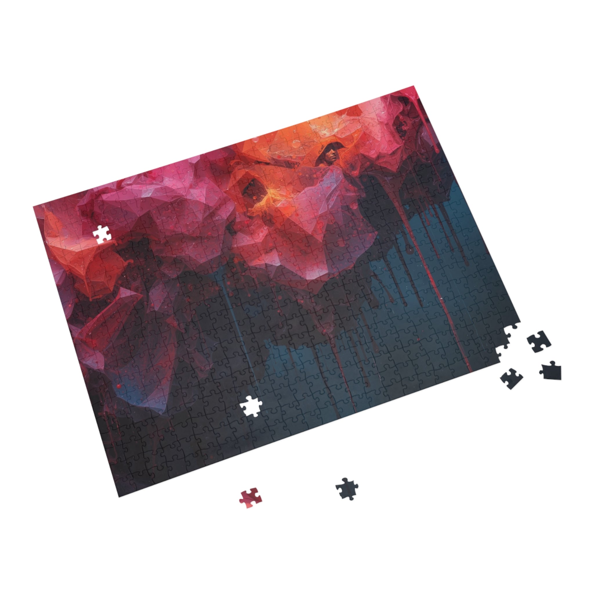 CRIMSONDRIP — 500-Piece Abstract Art Puzzle