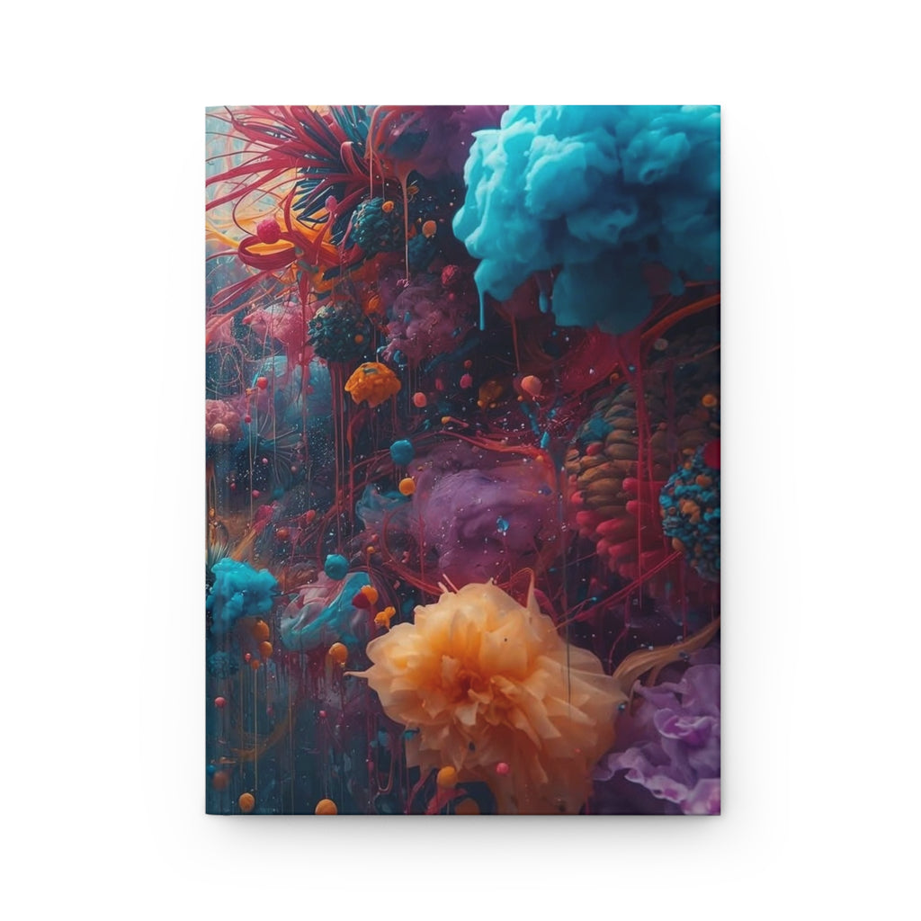 Bloomsurge hardcover journal by Scattercrate — abstract color splash notebook