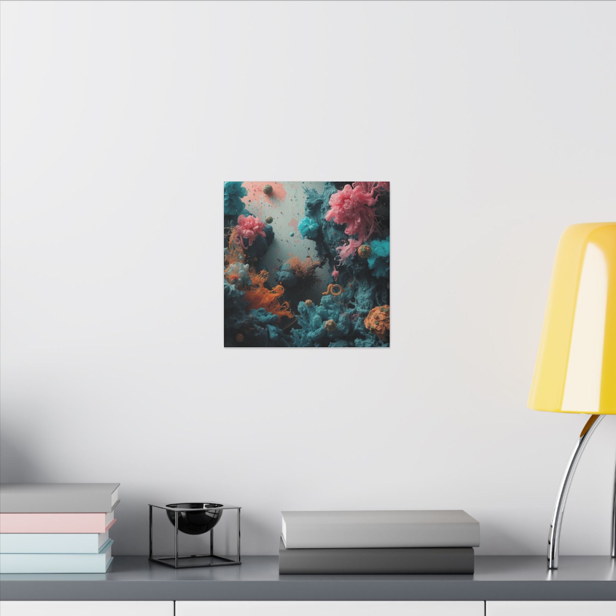 Tidebloom Canvas Print — Coral Reef Bloom Wall Art