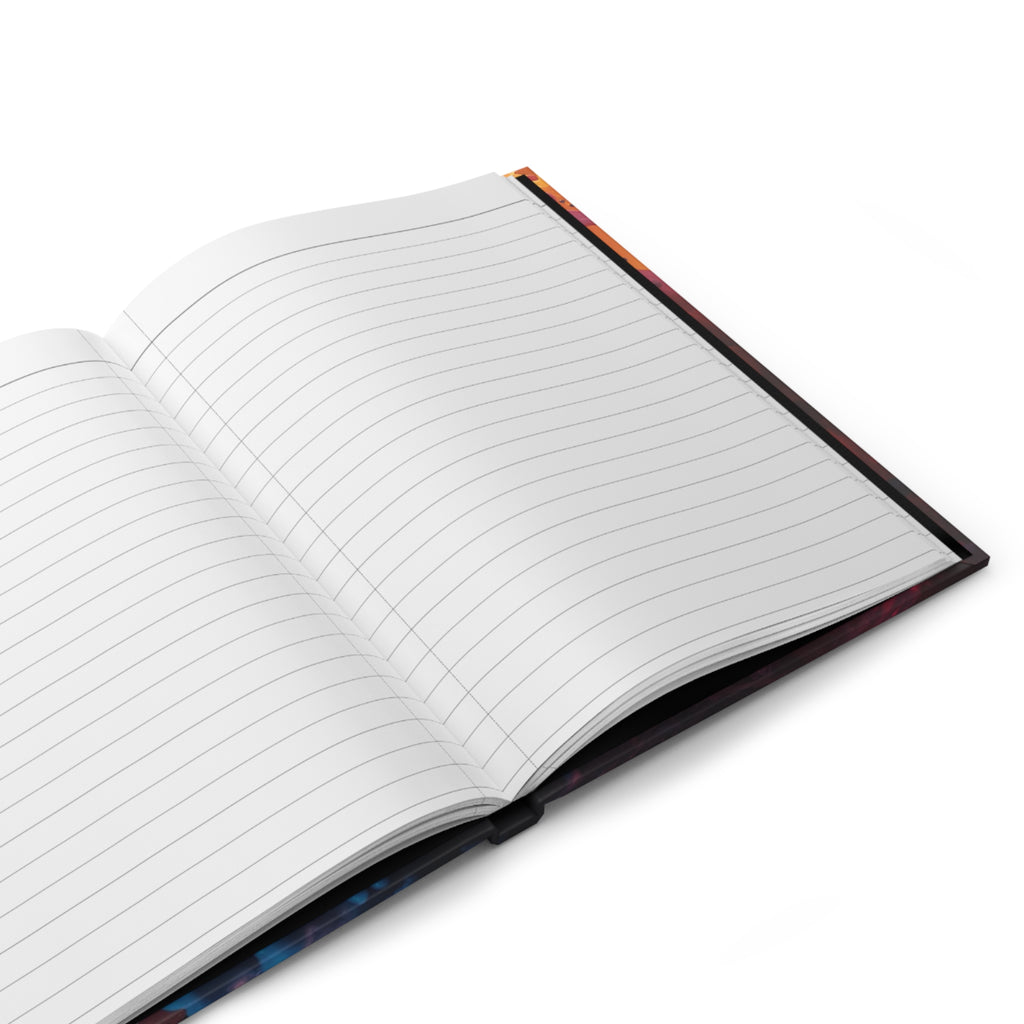 Tempestsplash Hardcover Journal — Violet Storm Splash Notebook