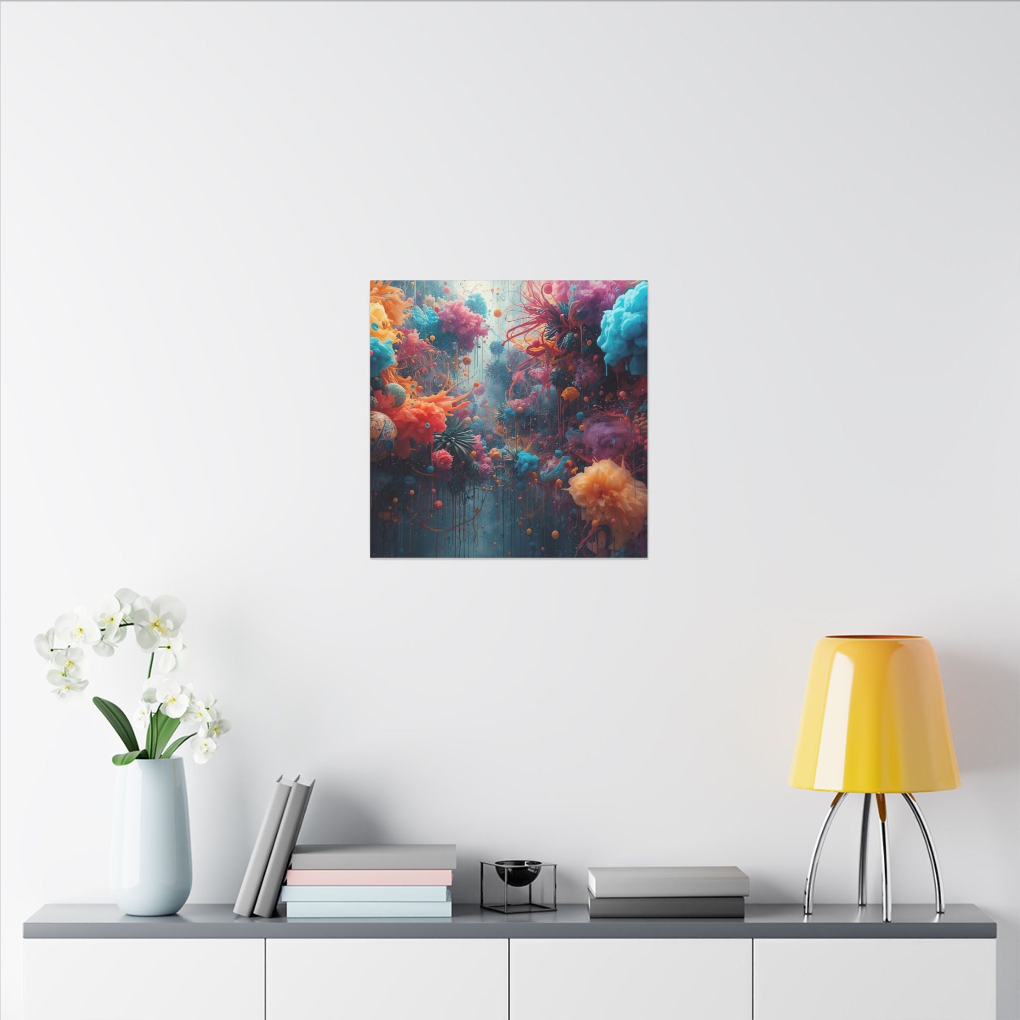 Bloomsurge Canvas Print — Abstract Color Splash Wall Art