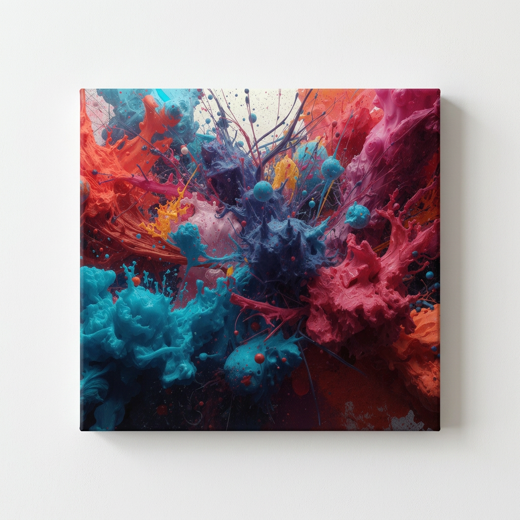 RADIANTBURST Canvas Print — Radiant Color Burst Wall Art