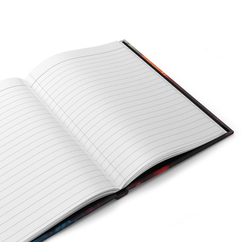 Radiantburst Hardcover Journal — Radiant Color Burst Notebook