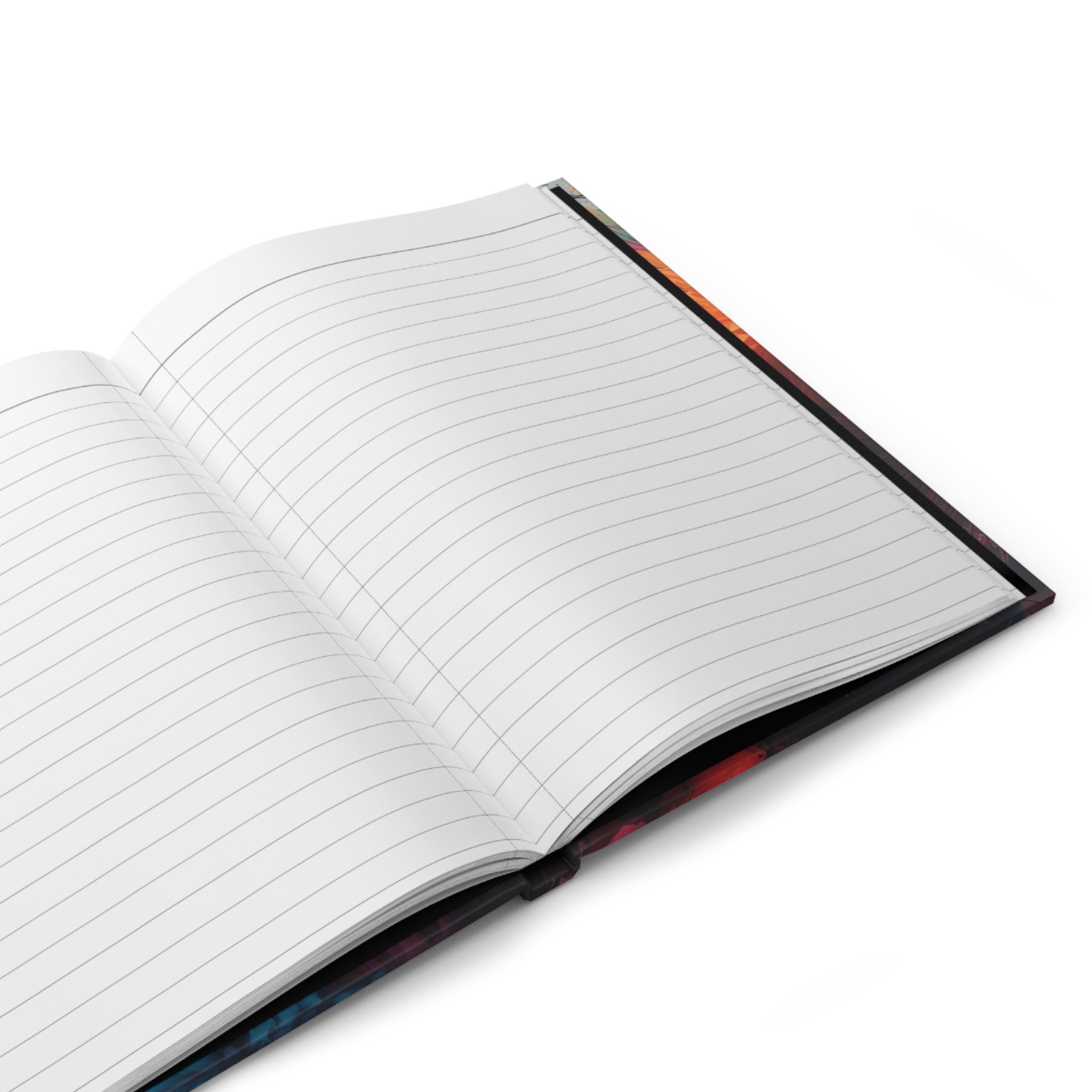 Radiantburst Hardcover Journal — Radiant Color Burst Notebook
