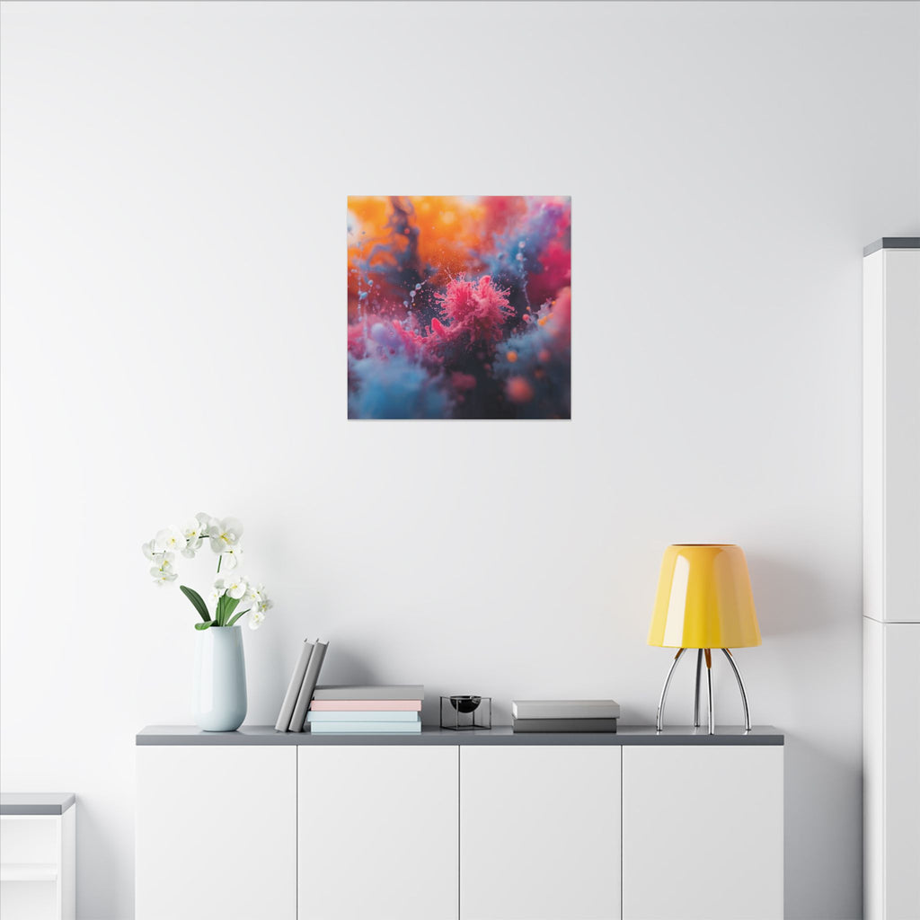 Novaflare Canvas Print — Magenta Burst Abstract Wall Art