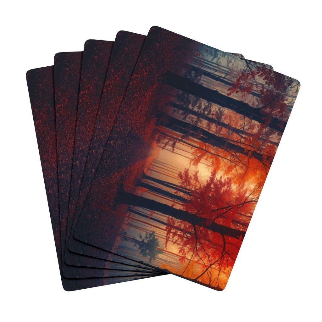 AMBER FOREST Playing Cards by Scattercrate — deck detail