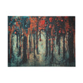 Amber Rift 500-piece ink-forest puzzle by Scattercrate — warm amber forest art jigsaw gift