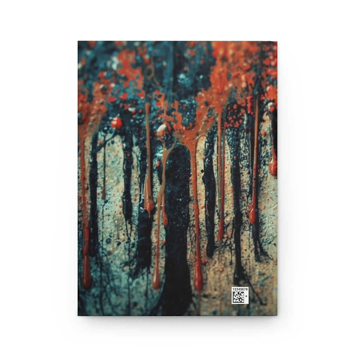 Amber Rift ink-forest hardcover journal by Scattercrate — warm amber forest art notebook