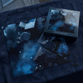 Celestial Crystals canvas print by Scattercrate — midnight crystal abstract art