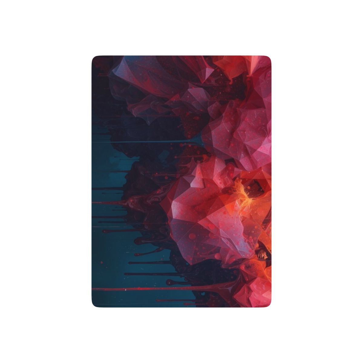 CRIMSONDRIP Playing Cards by Scattercrate — abstract deck