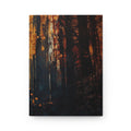 Emerald Cascade ink-forest hardcover journal by Scattercrate — emerald green forest art notebook
