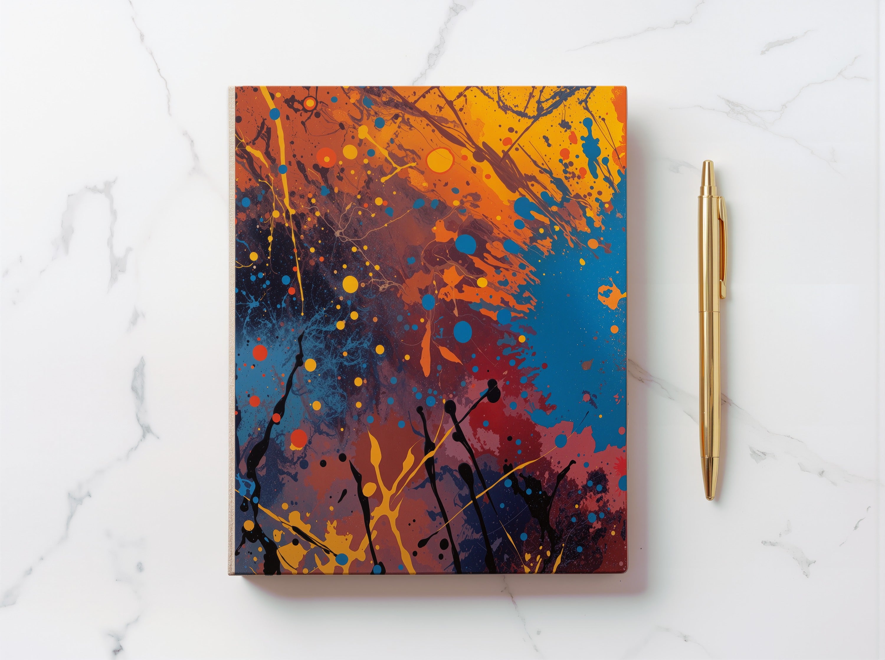 Paint Riot hardcover art journal by Scattercrate — colorful abstract notebook, creative gift