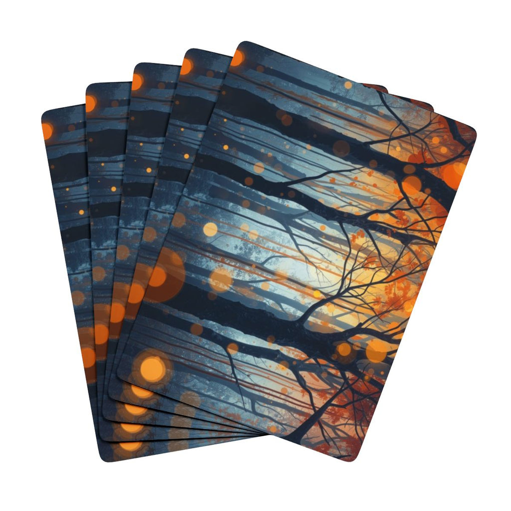 GLOW FOREST Playing Cards by Scattercrate — deck detail