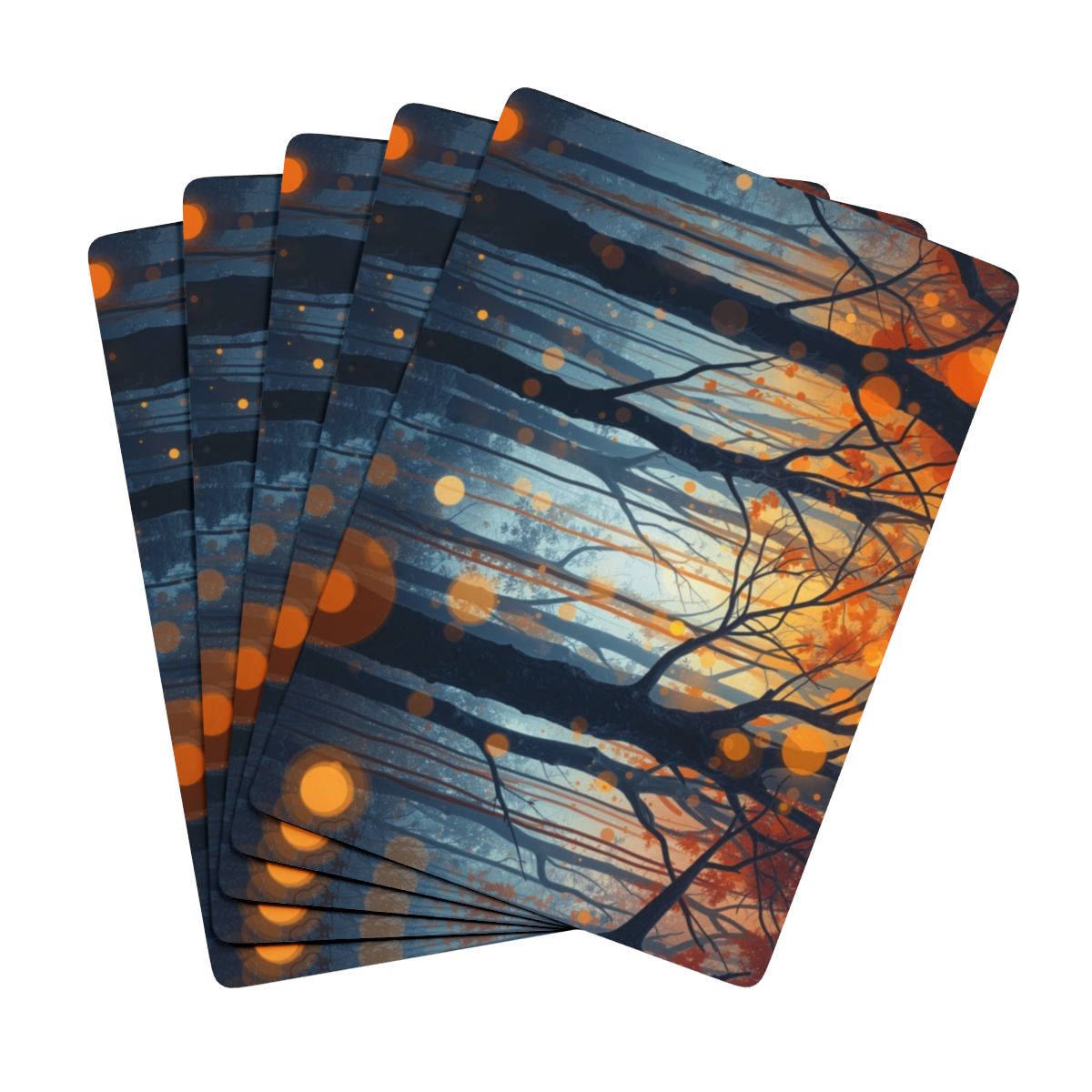 GLOW FOREST Playing Cards by Scattercrate — deck detail