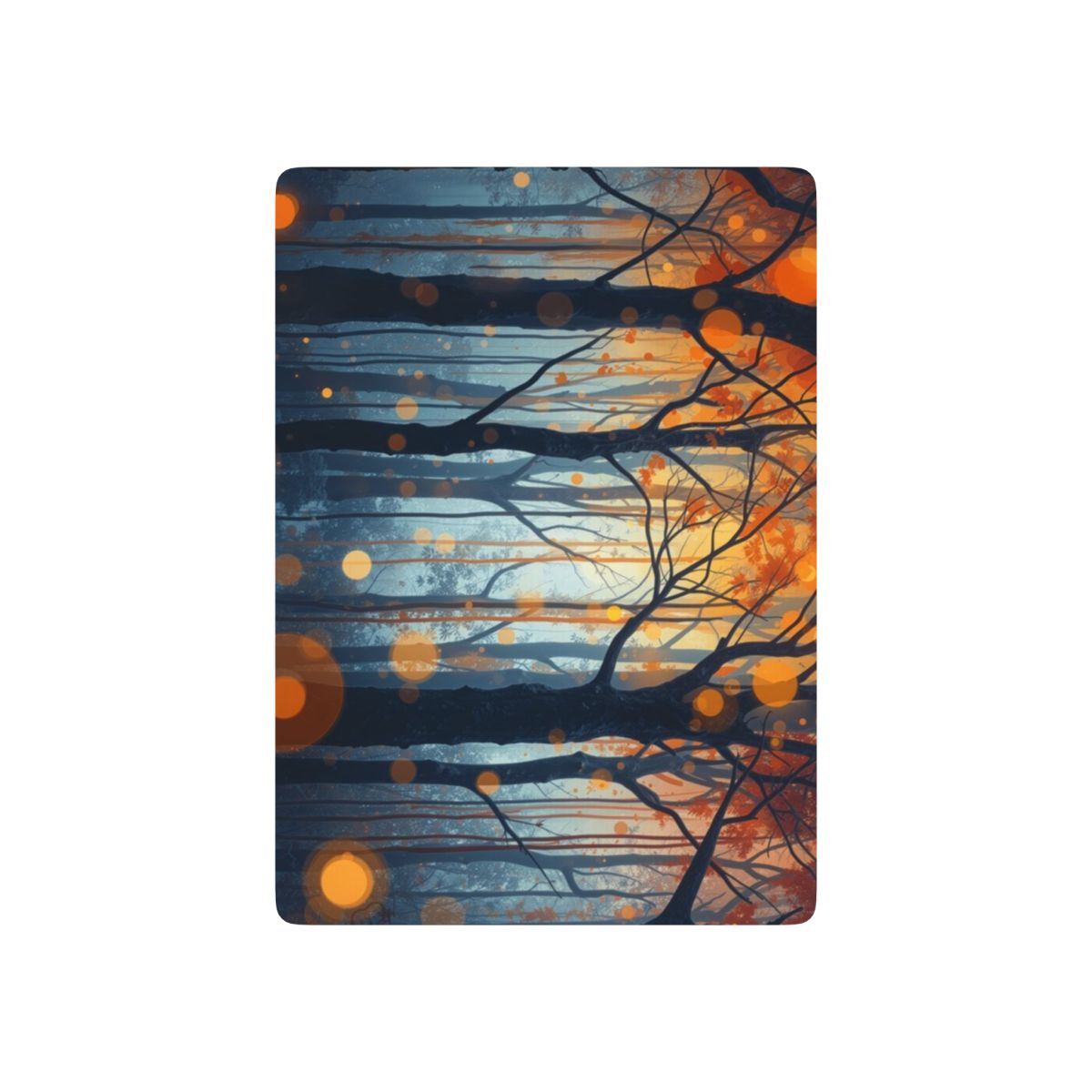 GLOW FOREST Playing Cards by Scattercrate — abstract deck