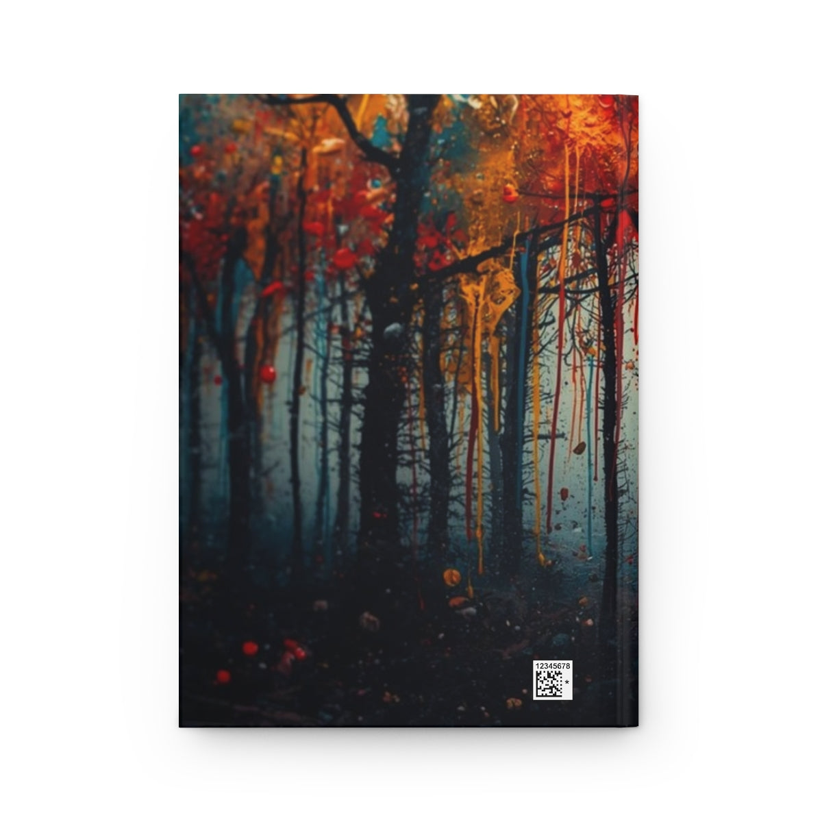 Phantom Grove ink-forest hardcover journal by Scattercrate — moody dark forest art notebook